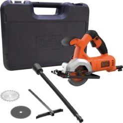 Black & Decker BLACK+DECKER BES510K-QW Mini Cirkelzaag - 400W - 85mm Zaagdiepte - Incl. Accessoires En Koffer