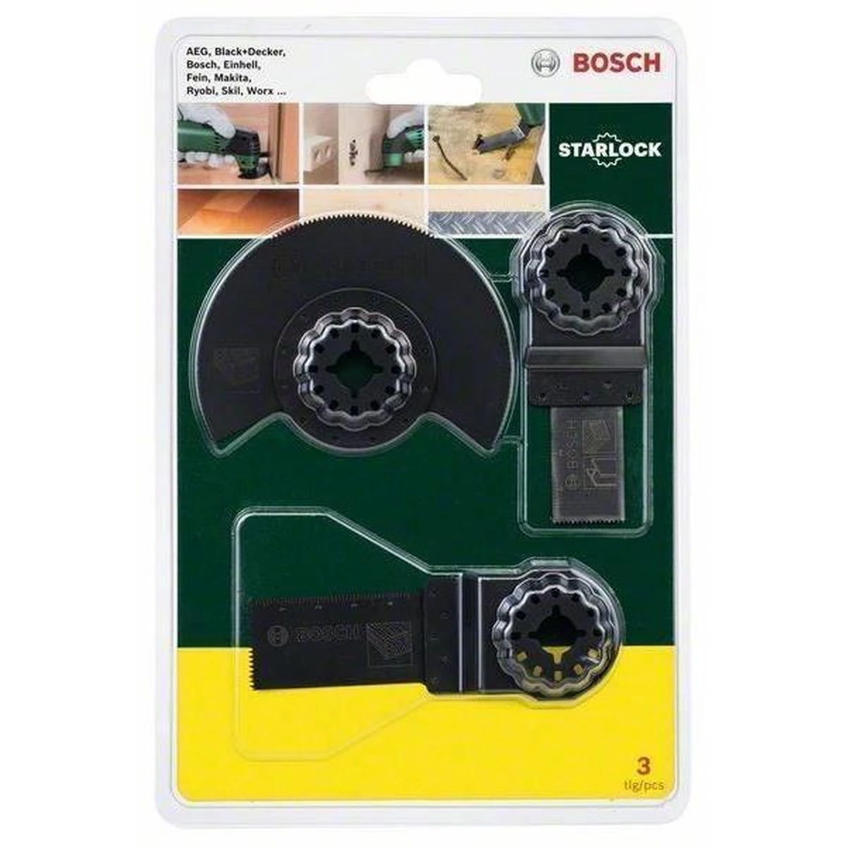 Bosch Universele Multitool Set - 3-delig - Voor Hout En Metaal 4 Bosch Universele Multitool Set - 3-delig - Voor Hout En Metaal - Afbeelding 2