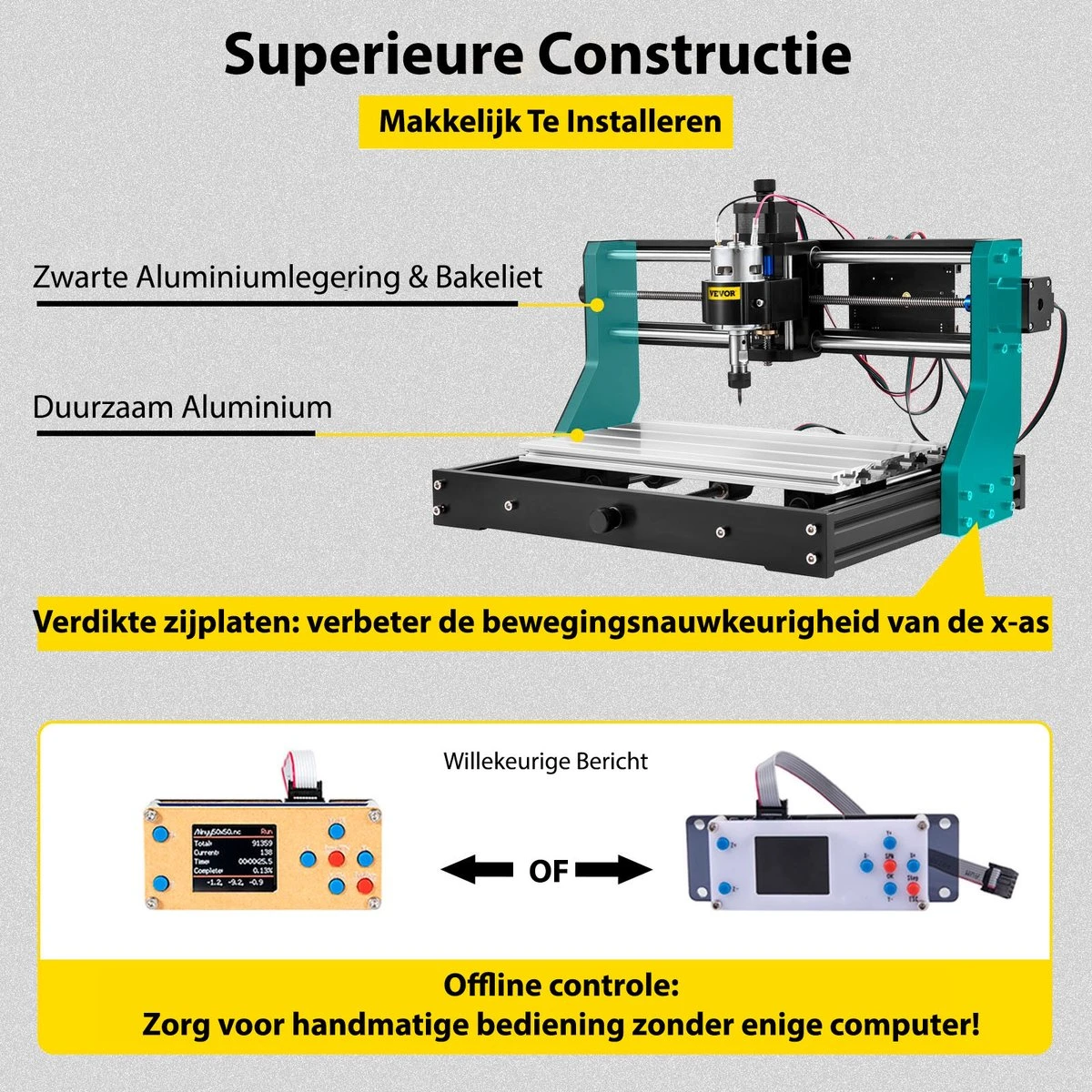 Vevor - Laser Cutter - Graveermachine - Graveerset - Graveerder - Graveerapparaat - Materialen Graveren - 500MW Laser + Volledige Graveerset 11 Vevor - Laser Cutter - Graveermachine - Graveerset - Graveerder - Graveerapparaat - Materialen Graveren - 500MW Laser + Volledige Graveerset - Afbeelding 9