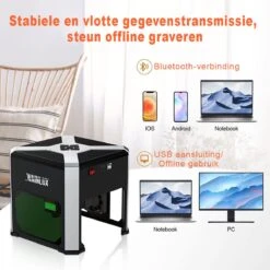 Laser Graveermachine - Laser Cutter Wifi Bestuurbaar - Graveermachine Makkelijk Te Installeren - Zwart / 1 -Makita Winkel 1200x1200 744