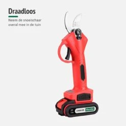 Mardin Elektrische Snoeischaar - Accu Snoeischaar – Elektrische Heggenschaar – Snoeischaar - Inclusief Koffer - Extra Accu - Rood -Makita Winkel 1200x1200 835
