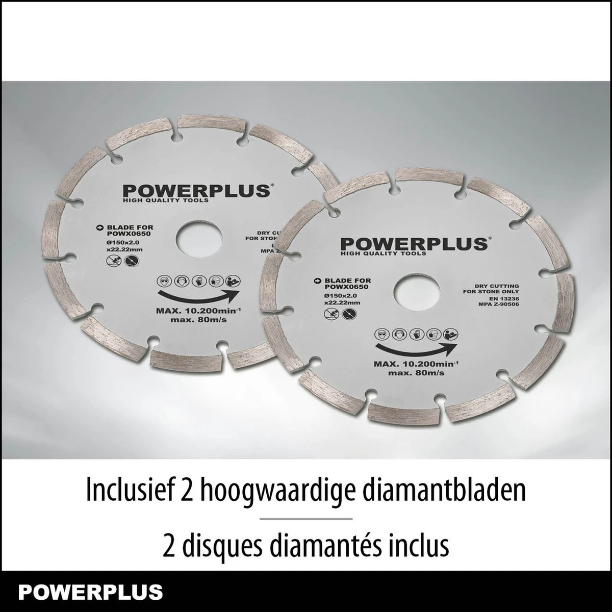 Powerplus POWX0650 Muurfrees - Sleufmachine - Sleuvenfrees - 1800W - 2x Ø150mm - Softstart - Zaagbladen Verstelbaar - Incl. Gereedschapskoffer, 2 Diamantzaagbladen En Stofzuigadaptor 5 Powerplus POWX0650 Muurfrees - Sleufmachine - Sleuvenfrees - 1800W - 2x Ø150mm - Softstart - Zaagbladen Verstelbaar - Incl. Gereedschapskoffer, 2 Diamantzaagbladen En Stofzuigadaptor - Afbeelding 3