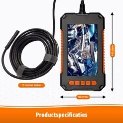 Sightstrong Inspectiecamera Met Scherm 10M - 1080P HD - 4.3 Inch LCD Scherm - Incl. 32GB SD-Kaart - IP67 Waterdicht - LED Verlichting - Endoscoop - Inspectie Camera -Makita Winkel 1200x1200 898