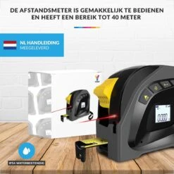 YONO Laser Afstandsmeter - 40 Meter + 5 M Rolmaat 2in1 – Digitaal – Zwart En Geel 15 YONO Laser Afstandsmeter - 40 Meter + 5 M Rolmaat 2in1 – Digitaal – Zwart En Geel -Makita Winkel 1200x1200 926