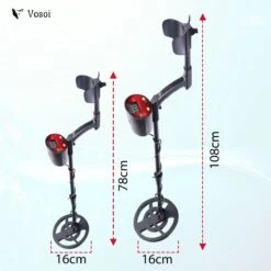 Vosoi - Hoogwaardige Metaal Detector - Inclusief Koptelefoon En Schep + Opberghoes - LCD Display - Nauwkeurige Pinpointer Optie - Verstelbare Hoogte - Waterdichte Zoekspoel - Geschikt Voor Kinderen En Volwassenen -Makita Winkel 1200x1200 933