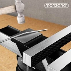 Monzana Bankschroef 150mm Spanbreedte Koolstofstaal 360° Draaibaar Aambeeld -Makita Winkel 1200x1200 945