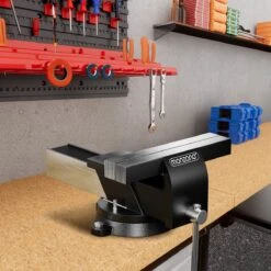 Monzana Bankschroef 150mm Spanbreedte Koolstofstaal 360° Draaibaar Aambeeld -Makita Winkel 1200x1200 946