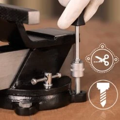 Monzana Bankschroef 150mm Spanbreedte Koolstofstaal 360° Draaibaar Aambeeld -Makita Winkel 1200x1200 949