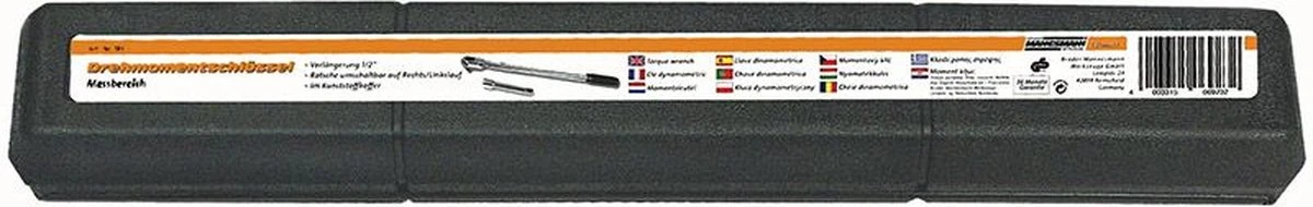 Brüder Mannesmann Momentsleutel 40-210 - Nm 1/2'' - Links-en Rechtsom 8 Brüder Mannesmann Momentsleutel 40-210 - Nm 1/2'' - Links-en Rechtsom - Afbeelding 6