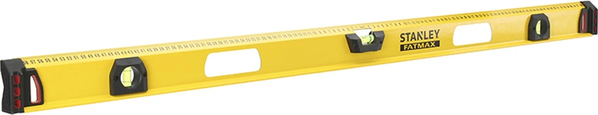 STANLEY FatMax I-Beam Waterpas 120cm - 3 Libellen - 2 Ingebouwde Handvatten 3 STANLEY FatMax I-Beam Waterpas 120cm - 3 Libellen - 2 Ingebouwde Handvatten