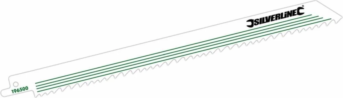 Silverline Reciprozaagbladen Voor Hout, 5 Delig HCS, 5 Tpi, 240 Mm 4 Silverline Reciprozaagbladen Voor Hout, 5 Delig HCS, 5 Tpi, 240 Mm - Afbeelding 2