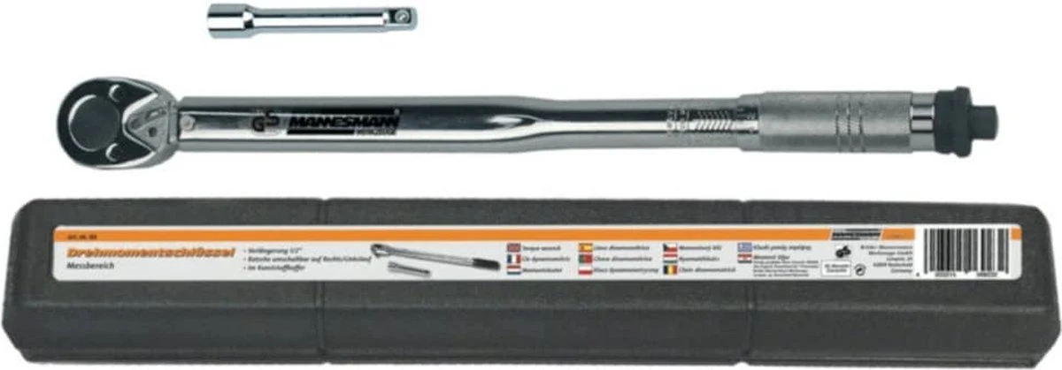 Brüder Mannesmann Momentsleutel 40-210 - Nm 1/2'' - Links-en Rechtsom 3 Brüder Mannesmann Momentsleutel 40-210 - Nm 1/2'' - Links-en Rechtsom