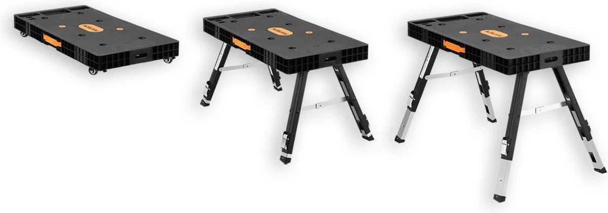 FUXTEC Werkbank - 5in1 - Universele Werkbank, Werkplatform, Steiger, Zaagbok, Transportrol En Werkplaatsrolbord In één - FX-WB 11 FUXTEC Werkbank - 5in1 - Universele Werkbank, Werkplatform, Steiger, Zaagbok, Transportrol En Werkplaatsrolbord In één - FX-WB - Afbeelding 9