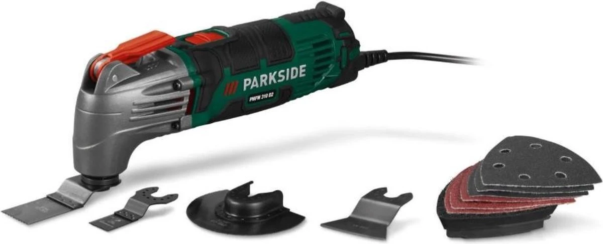 PARKSIDE® Multifunctioneel Gereedschap - 310 W - Multitool Geschikt Voor Talloze Toepassingen Zoals Zagen, Slijpen, Schaven En Schuren 3 PARKSIDE® Multifunctioneel Gereedschap - 310 W - Multitool Geschikt Voor Talloze Toepassingen Zoals Zagen, Slijpen, Schaven En Schuren