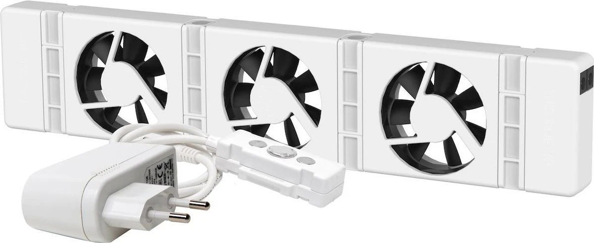 SpeedComfort Radiator Ventilator Mono Set – Universeel - Geschikt Voor Standaard, Smalle En Enkelplaats Radiatoren En Convectoren – Magnetisch 3 SpeedComfort Radiator Ventilator Mono Set – Universeel - Geschikt Voor Standaard, Smalle En Enkelplaats Radiatoren En Convectoren – Magnetisch