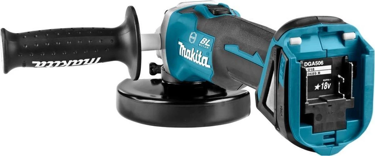 Makita DGA506Z 18V Li-Ion Accu Haakse Slijper Body - 125mm - Koolborstelloos - Softstart - Losse Body (geleverd Zonder Accu En Lader) 7 Makita DGA506Z 18V Li-Ion Accu Haakse Slijper Body - 125mm - Koolborstelloos - Softstart - Losse Body (geleverd Zonder Accu En Lader) - Afbeelding 5