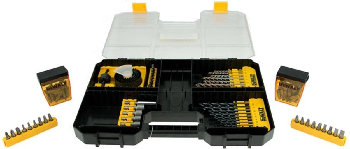 DeWalt DT71569 Accessoires Set 100delig - Gereedschapskoffer - Kunststof 7 DeWalt DT71569 Accessoires Set 100delig - Gereedschapskoffer - Kunststof - Afbeelding 5