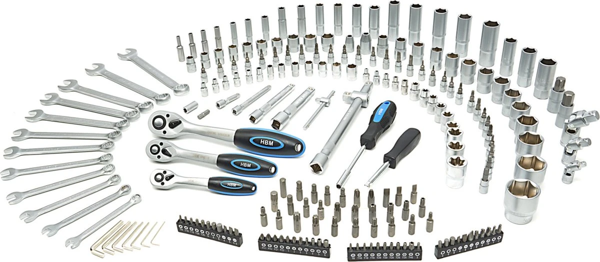 216 Delige Professionele Doppenset Metrische Maten 5 216 Delige Professionele Doppenset Metrische Maten - Afbeelding 3