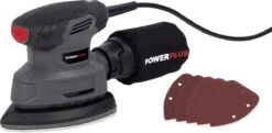 Powerplus POWE40020 Elektrische Schuurmachine - Handpalmschuurmachine - Multischuurschuurmachine - 140W - Incl. Stofopvangbox En 5x Schuurpapier -Makita Winkel 1200x590
