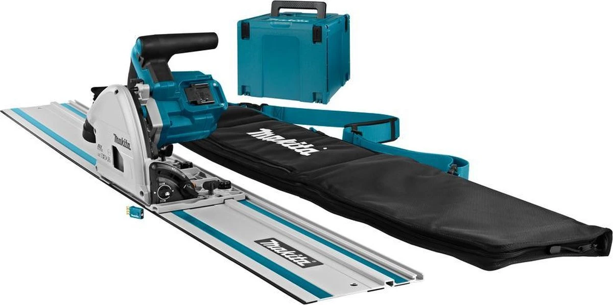 Makita DSP600ZJ2 Accu Invalzaag LXT 2x18V - Geleiderail En Tas - Zonder Accu's En Lader 5 Makita DSP600ZJ2 Accu Invalzaag LXT 2x18V - Geleiderail En Tas - Zonder Accu's En Lader - Afbeelding 3