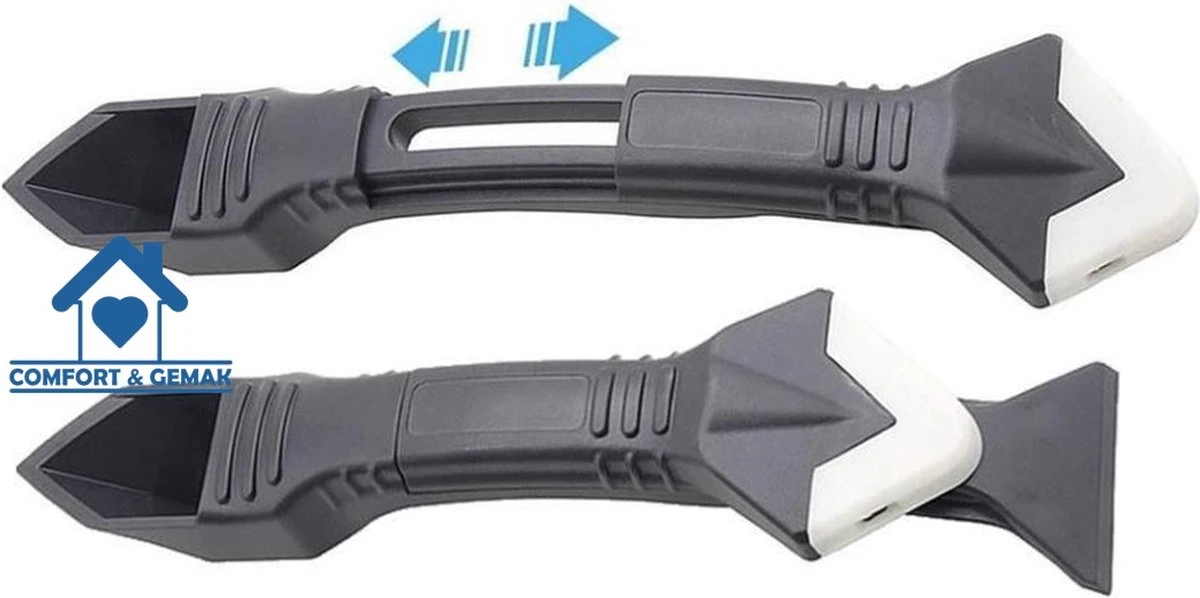 Eenvoudig Kit Verwijderen En Aanbrengen - Siliconenkit Verwijderaar Schraper - Kitpistool Hulpstuk - 3 In 1 Tool - Gratis 5 + 4 Afstrijkrubbers + Tijdelijk Gratis Kitmondjes! 11 Eenvoudig Kit Verwijderen En Aanbrengen - Siliconenkit Verwijderaar Schraper - Kitpistool Hulpstuk - 3 In 1 Tool - Gratis 5 + 4 Afstrijkrubbers + Tijdelijk Gratis Kitmondjes! - Afbeelding 9