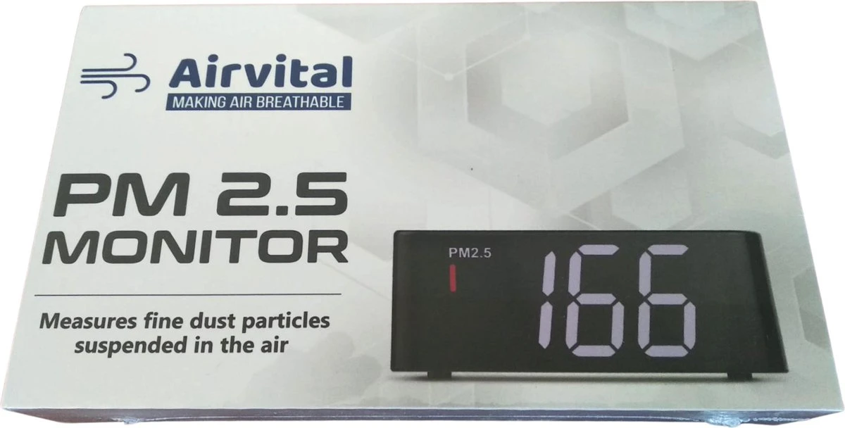 Airvital Fijnstofmeter - Luchtkwaliteitsmeter - PM2.5 7 Airvital Fijnstofmeter - Luchtkwaliteitsmeter - PM2.5 - Afbeelding 5