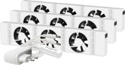 SpeedComfort Radiator Ventilator Trio Set – Universeel - Geschikt Voor Standaard, Smalle En Enkelplaats Radiatoren En Convectoren – Magnetisch