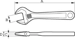 Bahco 8071 80-serie Verstelbare Moersleutel - 27mm - 205mm 17 Bahco 8071 80-serie Verstelbare Moersleutel - 27mm - 205mm -Makita Winkel 1200x634