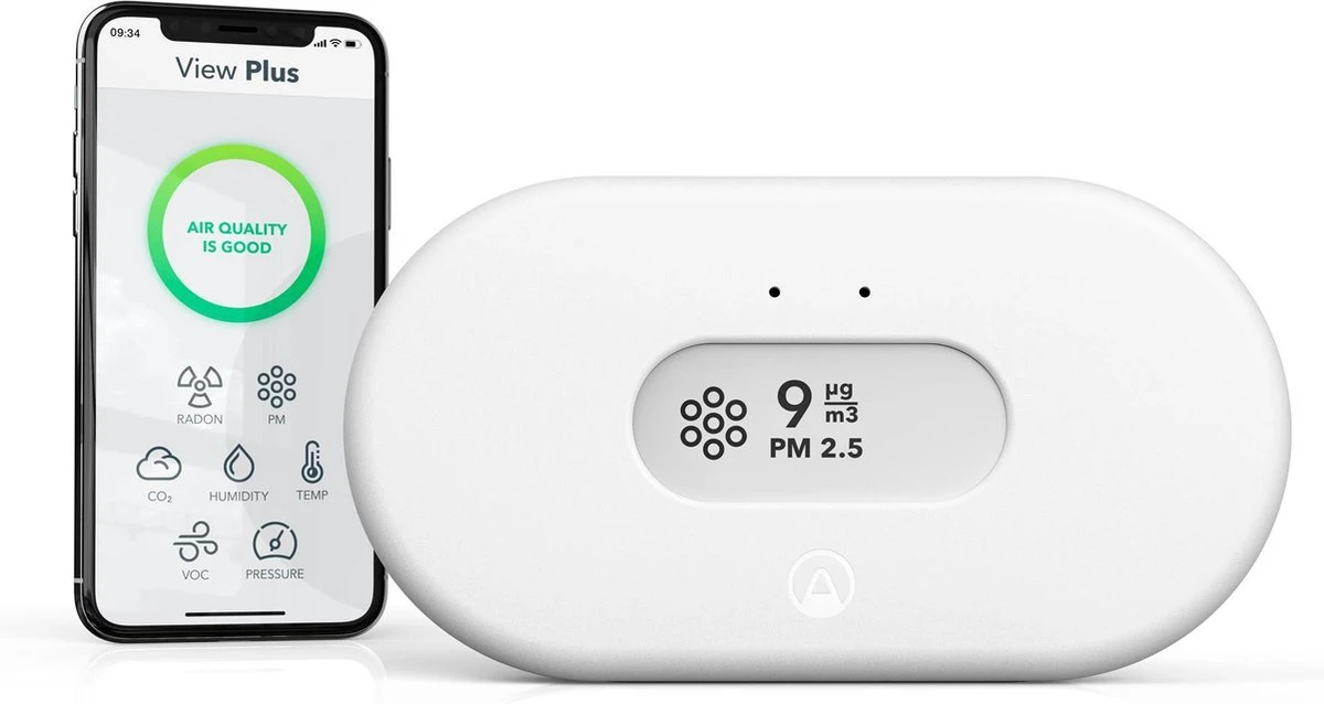 Airthings View Plus Luchtkwaliteit Meter 3 Airthings View Plus Luchtkwaliteit Meter