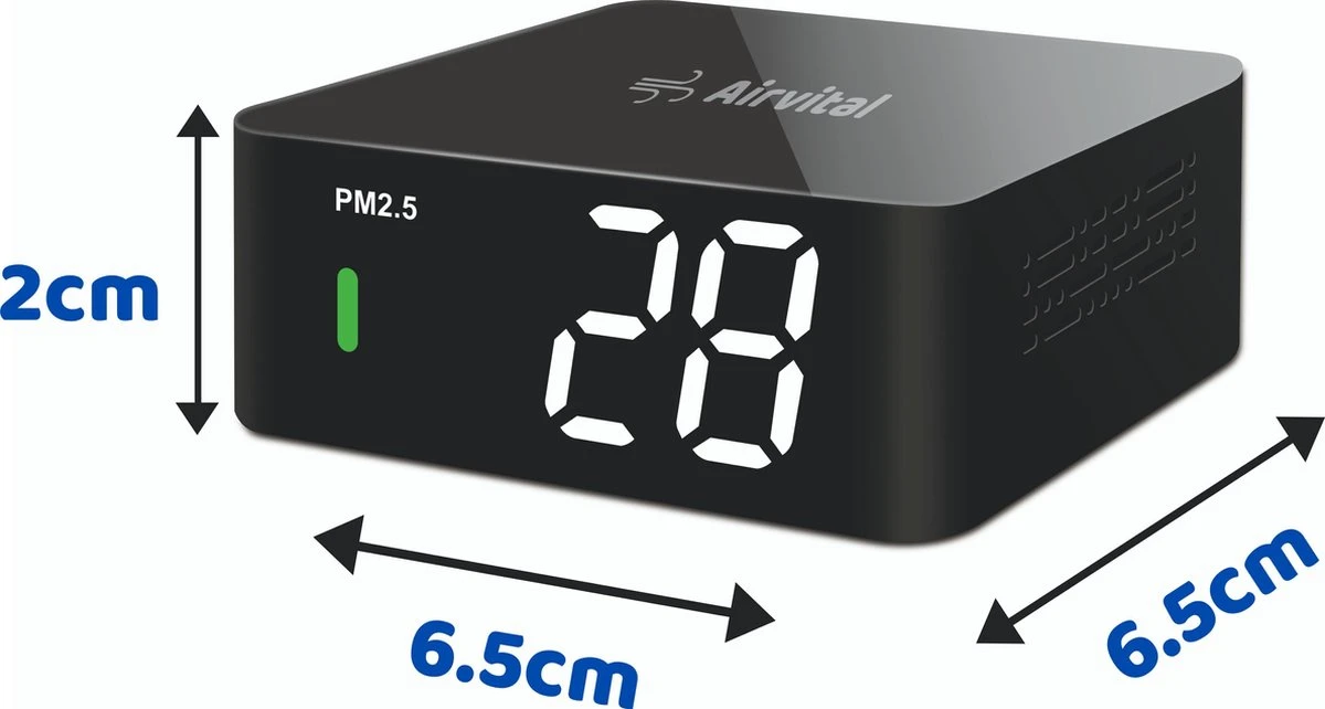 Airvital Fijnstofmeter - Luchtkwaliteitsmeter - PM2.5 10 Airvital Fijnstofmeter - Luchtkwaliteitsmeter - PM2.5 - Afbeelding 8