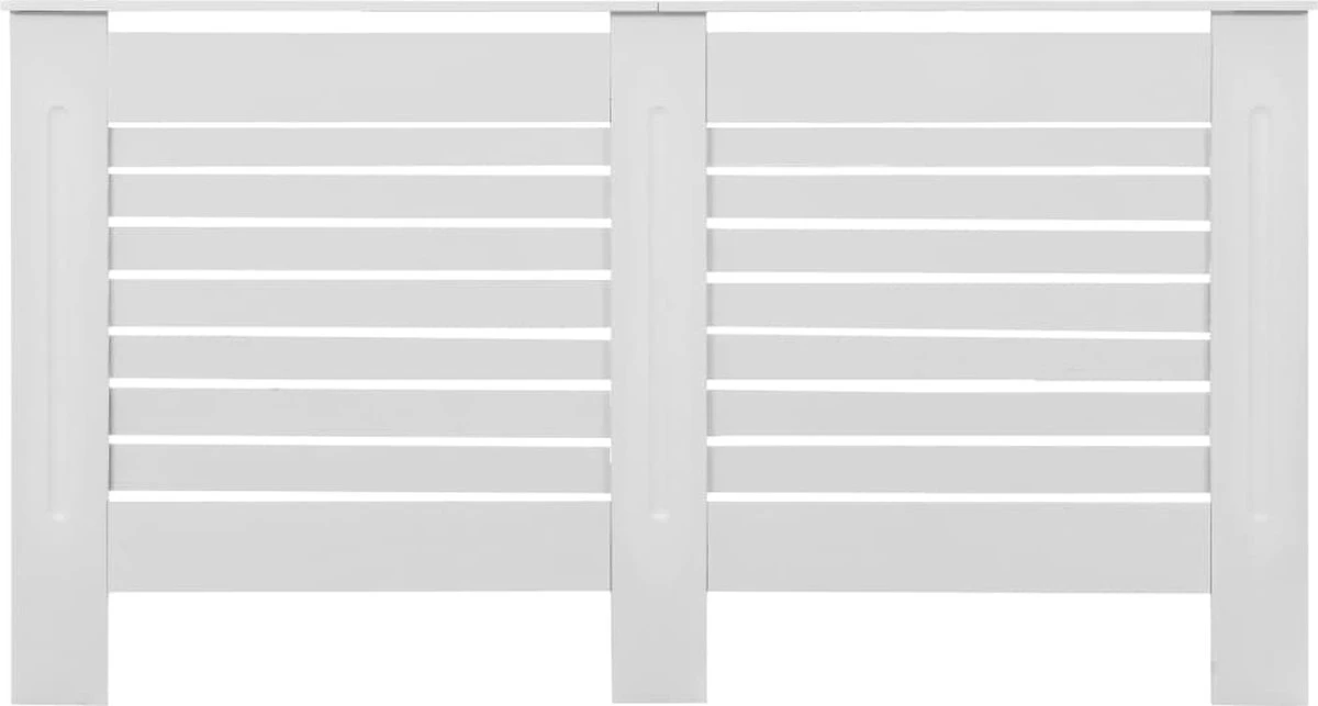 VidaXL Radiatorombouw 112x19x81.5 Cm MDF Wit 14 VidaXL Radiatorombouw 112x19x81.5 Cm MDF Wit - Afbeelding 12