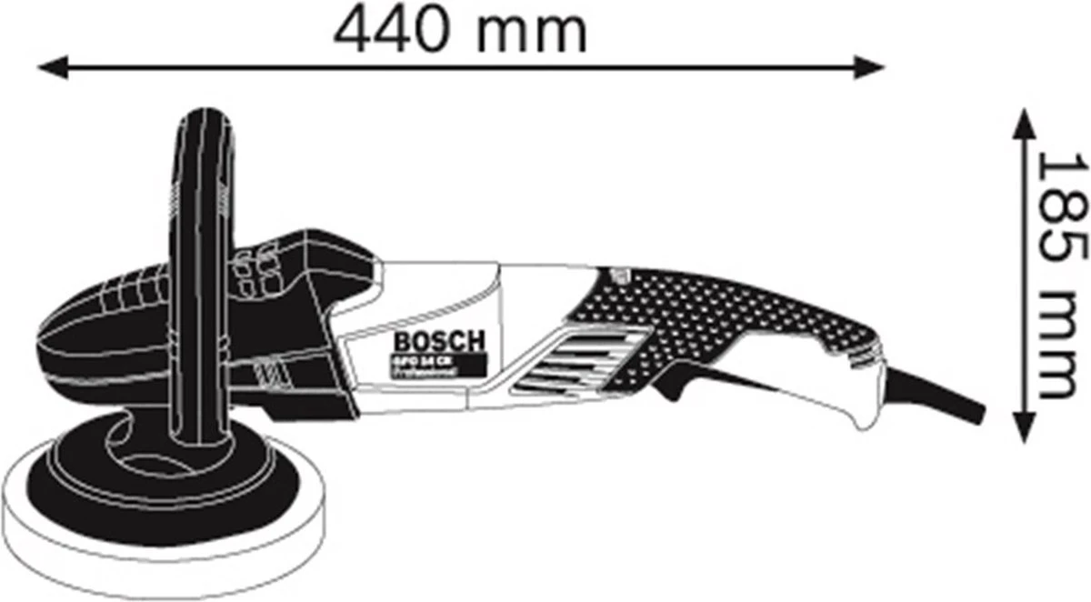 Bosch Professional GPO 14 CE Polijstmachine - 1400 Watt 4 Bosch Professional GPO 14 CE Polijstmachine - 1400 Watt - Afbeelding 2