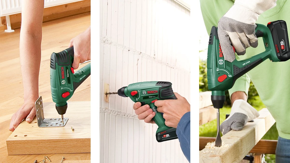 Bosch Uneo Maxx Accu Boorhamer - Met 2x 18 V Accu's En Lader - Met Koffer 4 Bosch Uneo Maxx Accu Boorhamer - Met 2x 18 V Accu's En Lader - Met Koffer - Afbeelding 2