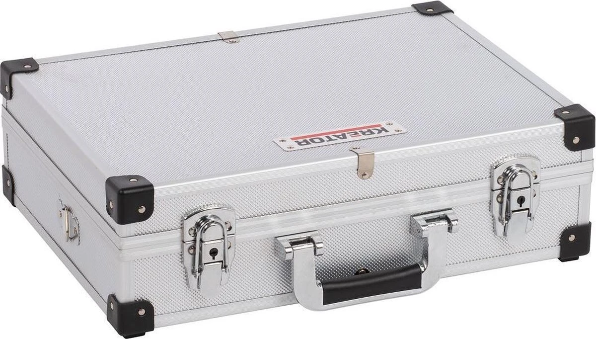 Kreator KRT640101S Gereedschapskoffer - 420 X 300 X 125 Mm - Zilver - (geleverd Zonder Gereedschap) 5 Kreator KRT640101S Gereedschapskoffer - 420 X 300 X 125 Mm - Zilver - (geleverd Zonder Gereedschap) - Afbeelding 3