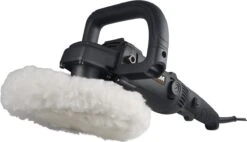 FERM Professionele Poetsmachine /polijstmachine Set – Constant Speed Electronics – 180mm 1400W – 4m Rubberen Kabel - Variabele Snelheid – Inclusief 2 Polijstschijven, Steunschijf En Opbergtas -Makita Winkel 1200x690 2