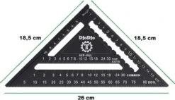 DjoDjo - Winkelhaak - Metrische Driehoek - Speed Square - Schrijfhaak - Blokhaak - Verstekhaak - 5-in-1 Meetdriehoek - Zwart 17 DjoDjo - Winkelhaak - Metrische Driehoek - Speed Square - Schrijfhaak - Blokhaak - Verstekhaak - 5-in-1 Meetdriehoek - Zwart -Makita Winkel 1200x690 3