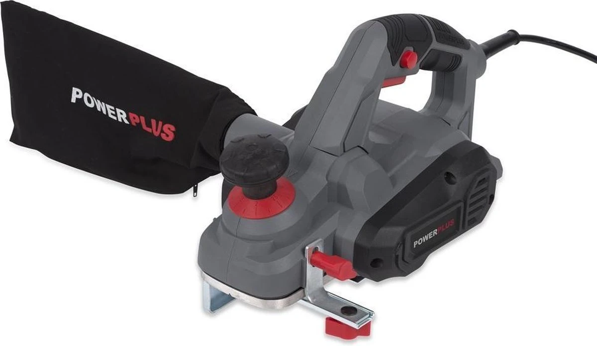 Powerplus POWE80030 Schaafmachine - 900W - Zijgeleider - Schaafdiepteinstelling - Opvangzak - Incl. 2 Messen 5 Powerplus POWE80030 Schaafmachine - 900W - Zijgeleider - Schaafdiepteinstelling - Opvangzak - Incl. 2 Messen - Afbeelding 3