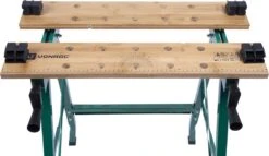 VONROC Werkbank – Voorzien Van Bamboe Werkblad – Opvouwbaar & Belastbaar Tot 150kg 11 VONROC Werkbank – Voorzien Van Bamboe Werkblad – Opvouwbaar & Belastbaar Tot 150kg -Makita Winkel 1200x696 5