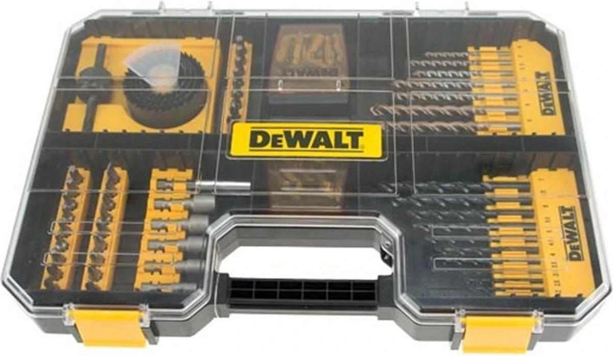 DeWalt DT71569 Accessoires Set 100delig - Gereedschapskoffer - Kunststof 3 DeWalt DT71569 Accessoires Set 100delig - Gereedschapskoffer - Kunststof