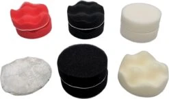 Polijstset Van Ø80 Mm 12 Delige Polijstschijven Set Met Velcro Steunschijf M10 Aansluiting Voor Polijstmachine En Boormachine Adapter Voor O.a. Auto En Koplampen -Makita Winkel 1200x702