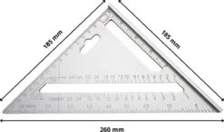 Detepo Winkelhaak - Timmerman Meet Driehoek - Blokhaak Gemaakt Van Metaal - Speed Square - 5 In 1 Gradendriehoek -Makita Winkel 1200x707 10
