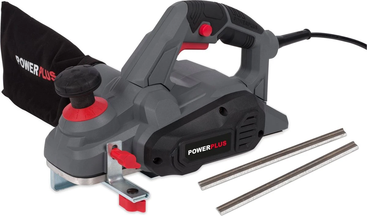 Powerplus POWE80030 Schaafmachine - 900W - Zijgeleider - Schaafdiepteinstelling - Opvangzak - Incl. 2 Messen 13 Powerplus POWE80030 Schaafmachine - 900W - Zijgeleider - Schaafdiepteinstelling - Opvangzak - Incl. 2 Messen - Afbeelding 11