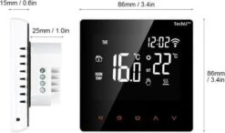 TechU™ Slimme Thermostaat Wit – Alleen Voor Elektrische Vloerverwarming – Bediening Met App & Wifi -Makita Winkel 1200x711 8