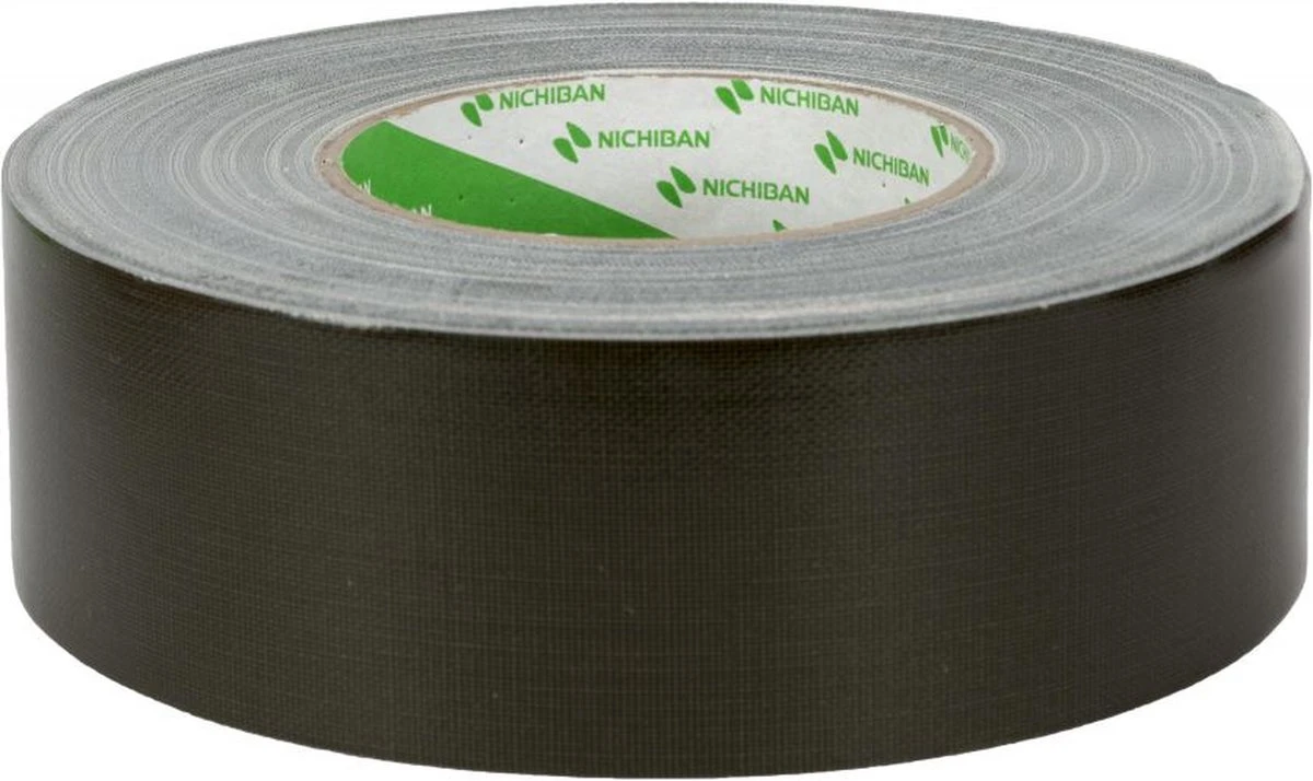Nichiban - Duct Tape / Gaffa Tape - 50 Mm X 25 M - Zwart 4 Nichiban - Duct Tape / Gaffa Tape - 50 Mm X 25 M - Zwart - Afbeelding 2