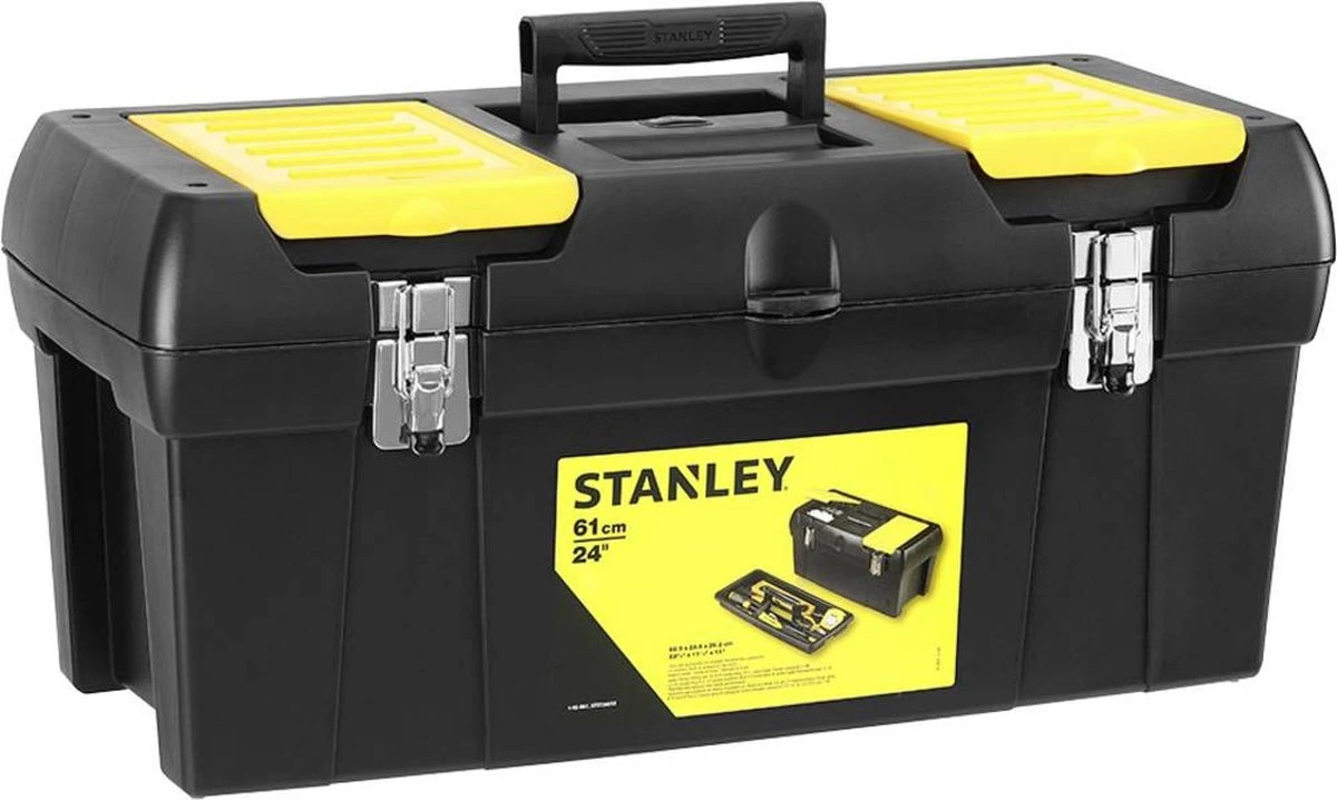 STANLEY 1-92-066 Batipro Gereedschapskoffer - 19" - Uitneembare Gereedschapsbak 6 STANLEY 1-92-066 Batipro Gereedschapskoffer - 19" - Uitneembare Gereedschapsbak - Afbeelding 4