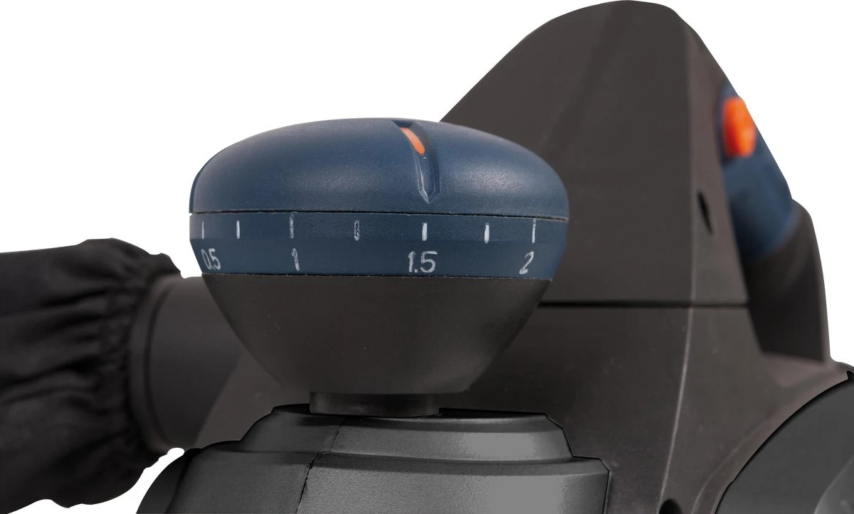 FERM Schaafmachine - 650W - Omkeerbare Messen - 8 Instelbare Schaafdieptes - Incl. Parallelgeleider En Opvangzak 12 FERM Schaafmachine - 650W - Omkeerbare Messen - 8 Instelbare Schaafdieptes - Incl. Parallelgeleider En Opvangzak - Afbeelding 10