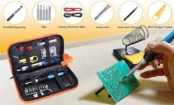 Dekko Tools Soldeerbout Station - Soldeerset 14-delig - Verwisselbare Opzetstukken - Houtbrander - Regelbaar 200-450°C- 60W -Makita Winkel 1200x726