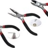 Bob Online ™ - 4 Stuks Setje – Sieraden Maken Tang Setje – 1 X Rondbektang + 1 X Kniptang + 1 X Platbektang + 1 X Messing Ring – Jewelry Making Pliers Set – 1 X Round Nosed Pliers + 1 X Side Cutters + 1 X Flat Nosed Pliers + 1 X Jump Ring Tool -Makita Winkel 1200x737 7
