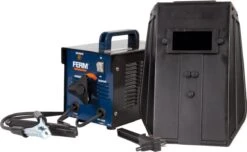 FERM Elektrisch Lasapparaat 40-100A, Oververhitting Beveiliging, Instelbare Lasstroom - Incl. Laskap, Bikhamer En Borstel
