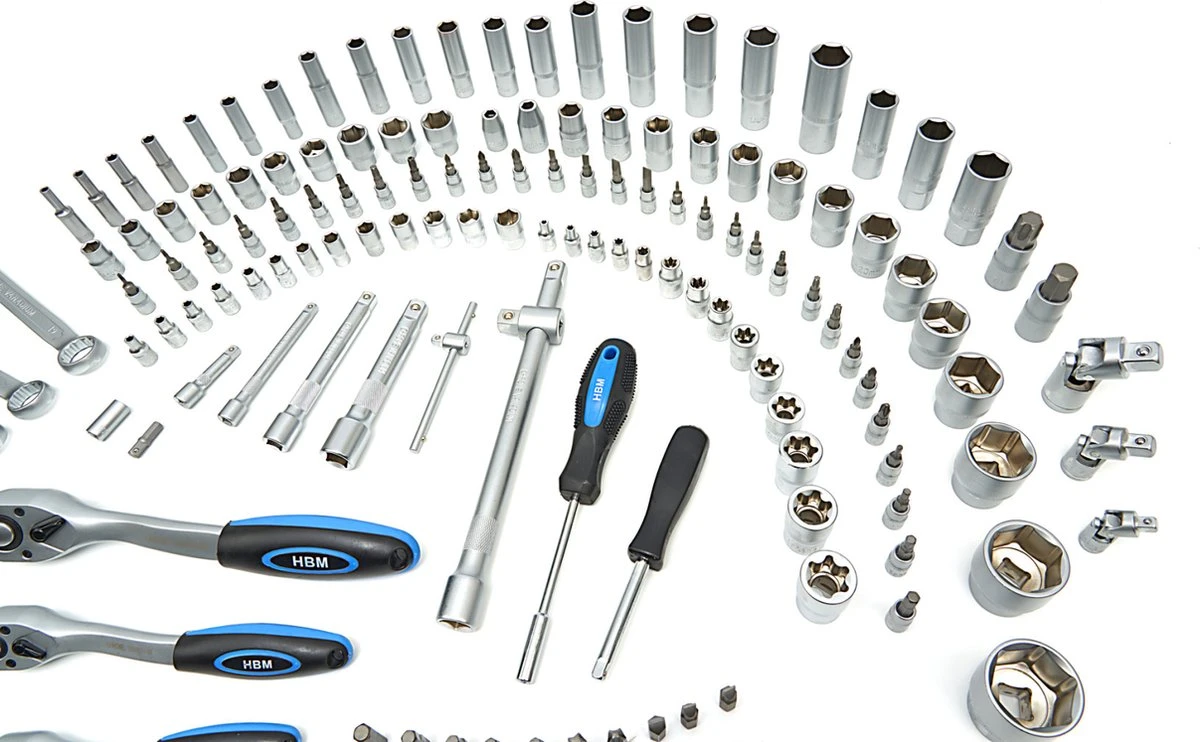 216 Delige Professionele Doppenset Metrische Maten 4 216 Delige Professionele Doppenset Metrische Maten - Afbeelding 2